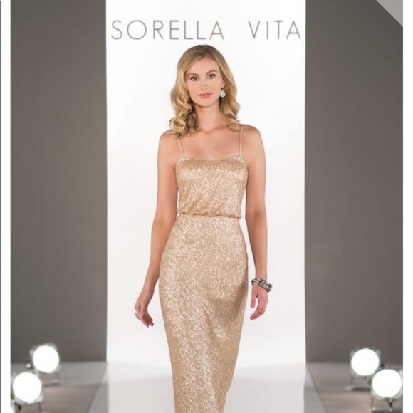 SORELLA VITA Dresses & Skirts - Sorella Vita Sequin Bridesmaid Dress Style 8690